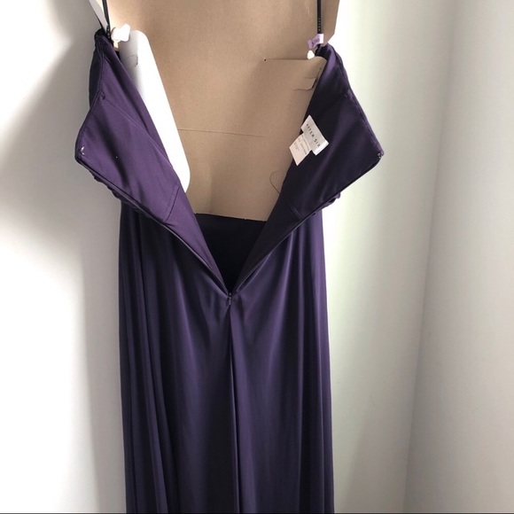 After Six concord purple bridesmaid dress - Picture 6 of 8